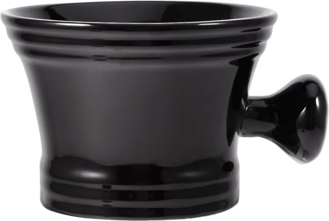 ARAMO® Essentials - Zwarte keramische, geglazuurde en hittebestendige scheerkom (105 x 78 mm)