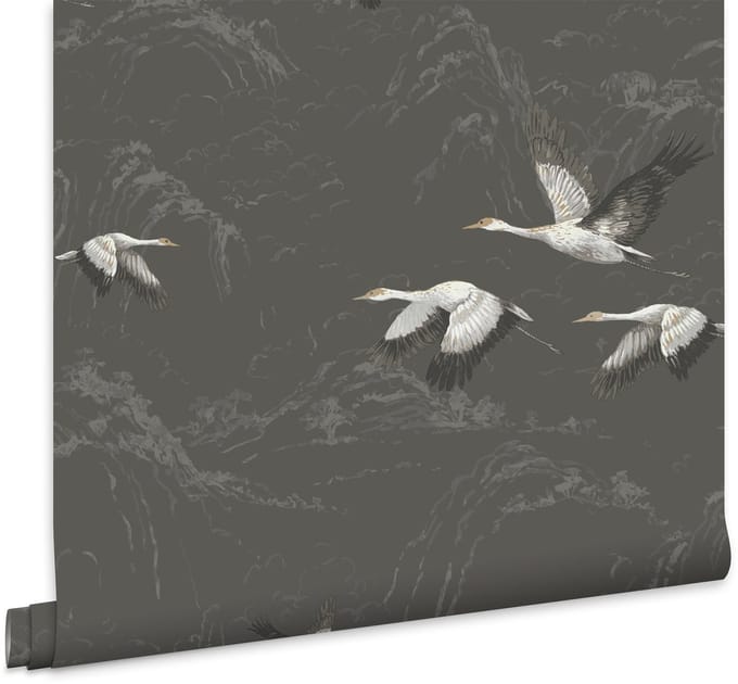 Laura Ashley Animalia Behang - Dieren - 10mx52cm - Grijs