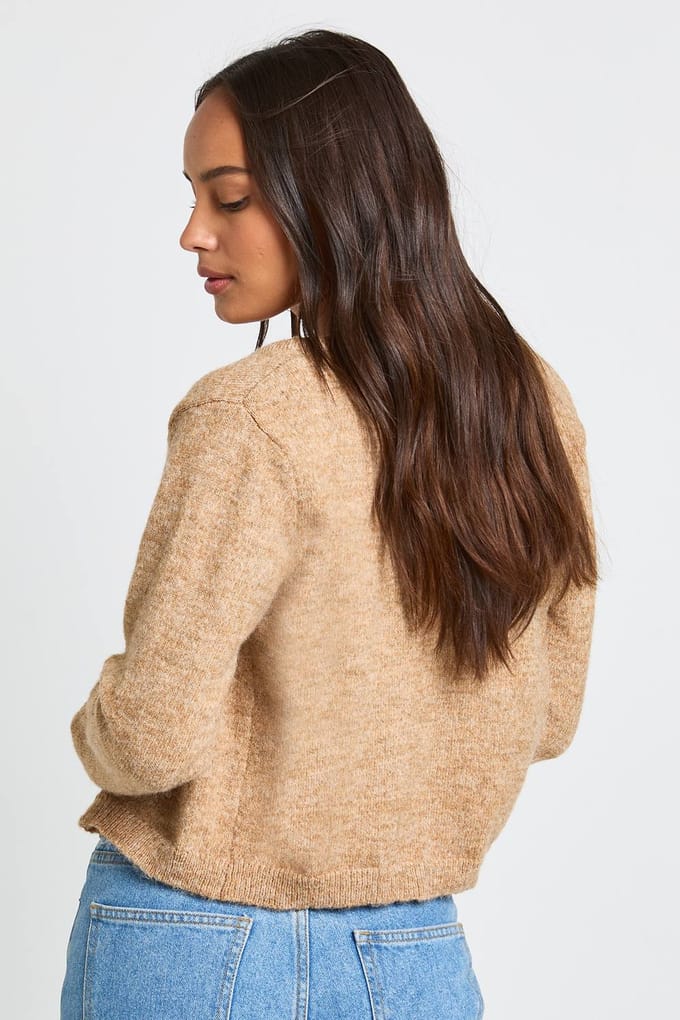 boohoo Dames Gebreide Strik Vest en Hemdje Set | Camel | Maat: Medium