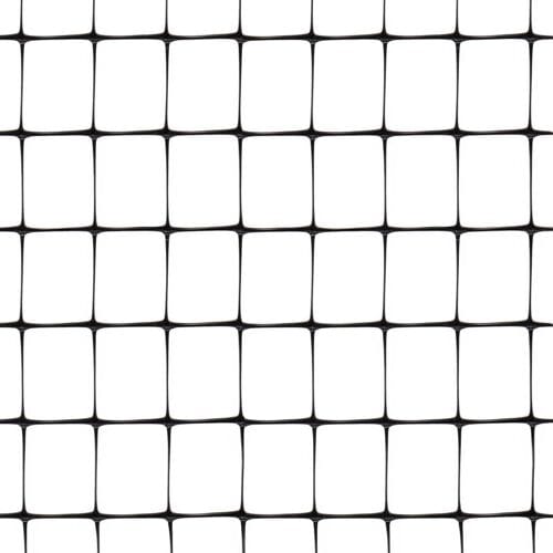 Tenax Kunststof Vogelnet Zwart 1.5x200m - Omheining Volière en Bescherming Tegen Ongedierte in de Tuin