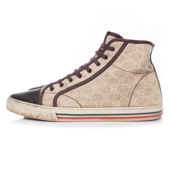 Gucci Beige canvas sneakers