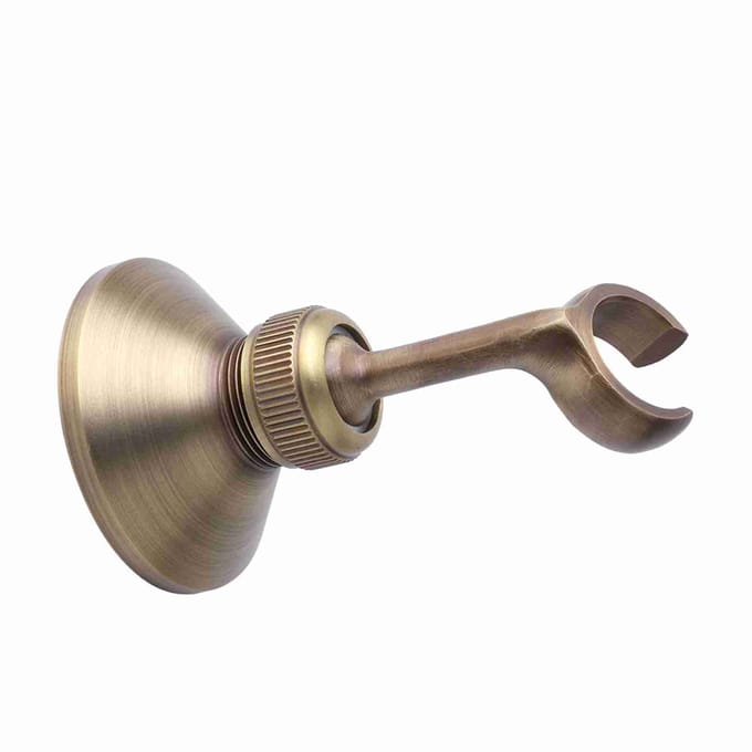 Verstelbare Messing Galvaniseren Douchekop Houder Beugel Basis voor Huis Badkamer Accessoire beige