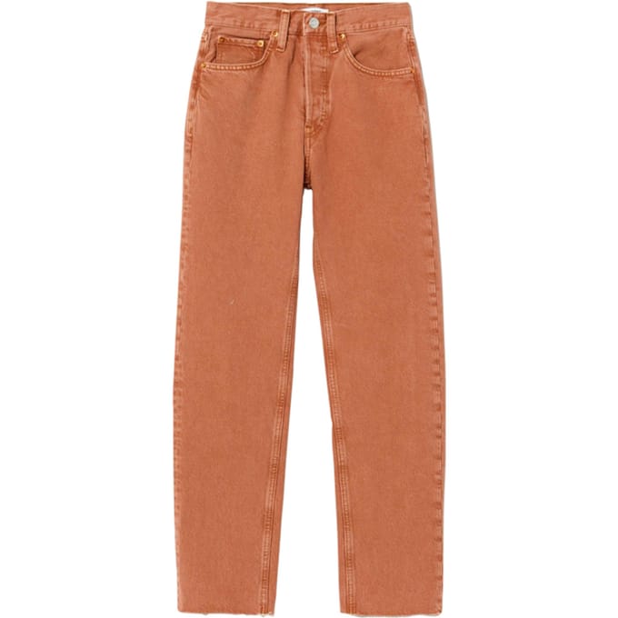 RE/DONE 70s Stove Pipe Washed Clay Größe: 25 | Straight Jeans Outlet | Damen