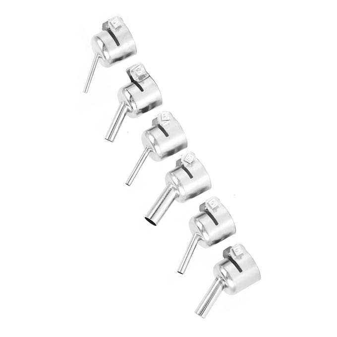 6 stuks schuine mondstuk 850 voor heteluchtpistool soldeer- desoldeerstation accessoires
