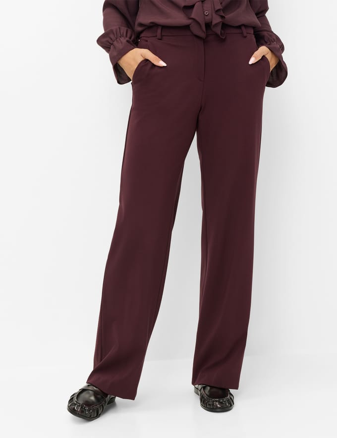 Brax Dames Chino  Style MAINE BLACKBERRY VIOLET, donkerpaars, maat 38
