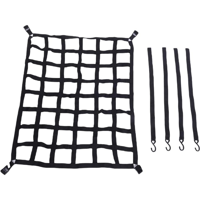 Pickup   Net Sterk Draagvermogen   Multifunctionele Heavy Duty Dakdrager   Korfnet met S-haak black