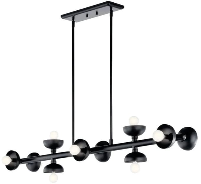Kichler LED Hanglamp Palta | 10X E27 Max 40W | Satin Black