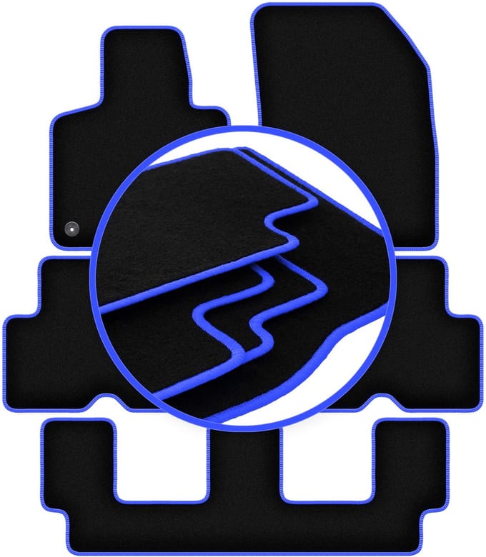 CARLUX-BLUE automatten voor: Citroen C4 Grand Spacetourer 7-zits (2013-2021)