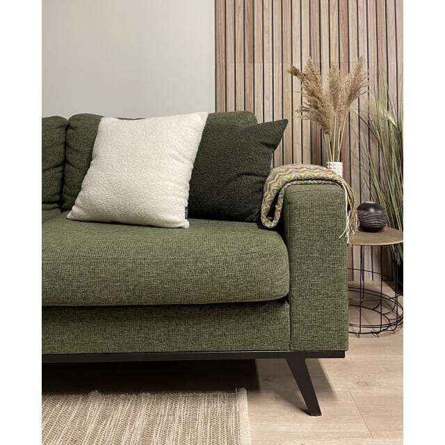 NOVÉE Sierkussen velvet boucle /zwart | 45 x 45 cm | velvet/polyester