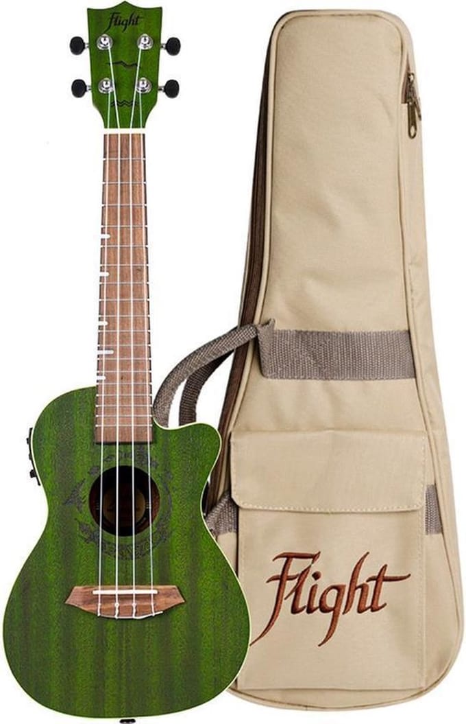 Flight: Gemstone DUC380 Elec Con Ukulele - Jade
