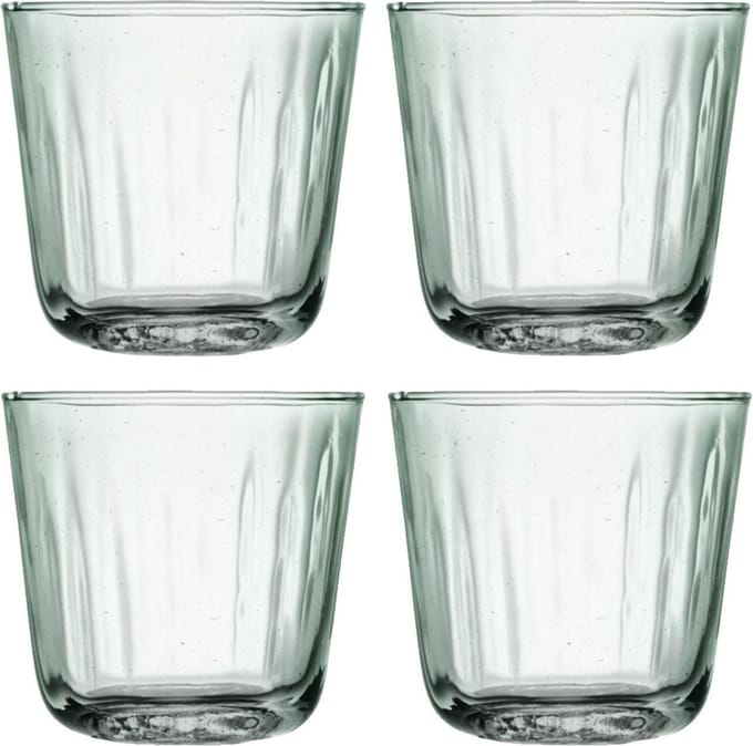 L.S.A. Mia Waterglazen - Gerecycled Glas - 250 ml - Set van 4 Stuks
