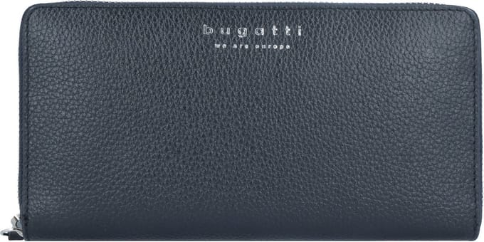 bugatti Portemonnee Linda Zip Around Wallet Black Zwart