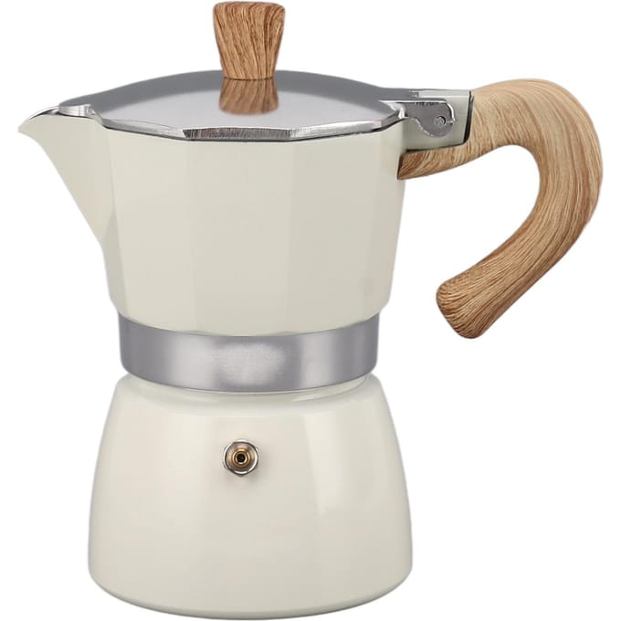 Moka Koffiepot Achtkantig Aluminium Klassiek Draagbaar Handmatig Koffiezetapparaat Moka Pot voor Kamperen White