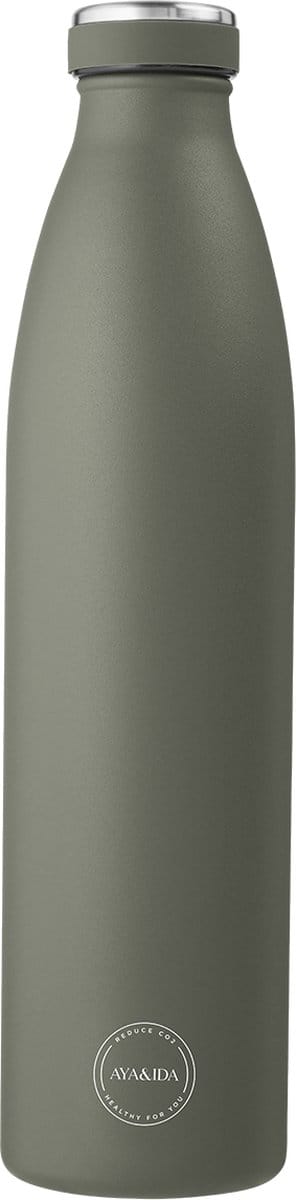 AYA & IDA - Drinking Bottle - Thermosfles - waterfles - 1000ml - TROPICAL GREEN