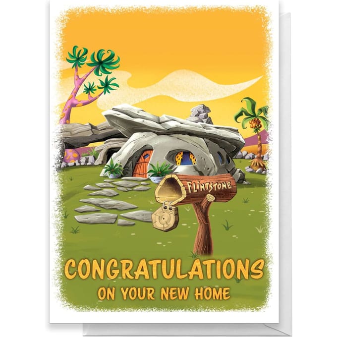 Flintstones New Home Greetings Card - Standard Card