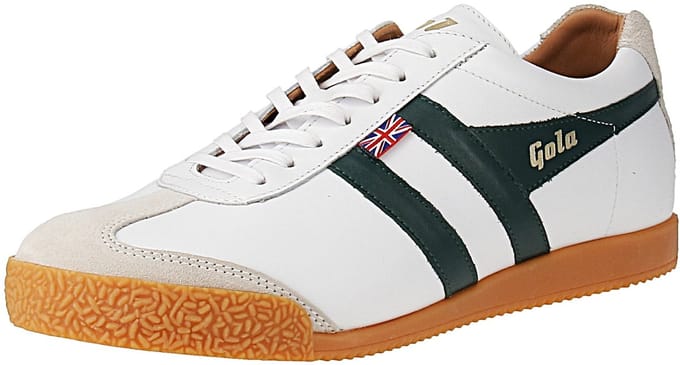 Gola Harrier Elite 2 Trainer - Heren Sneaker - Wit-Donker-Groen