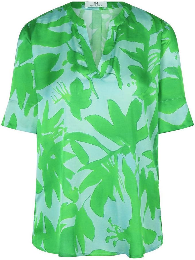 Lange blouse Van Peter Hahn blauw