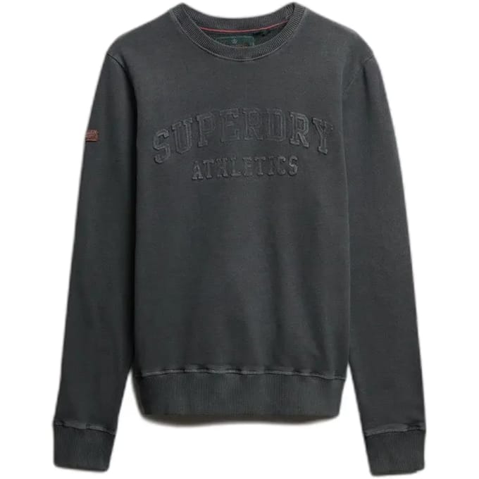 Superdry Athletic Emboss Relaxed Fit Sweatshirt Grijs 2XL Man
