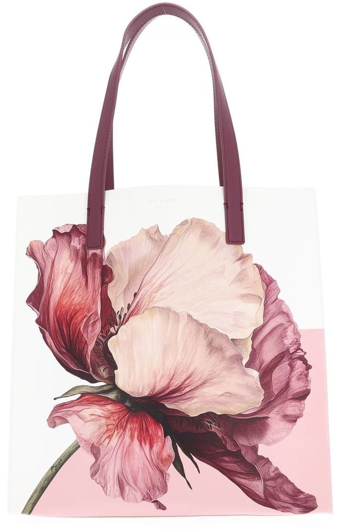 Ted Baker schoudertas Shilva Printed Flower Medium Icon Bag Ivory veelkleurig