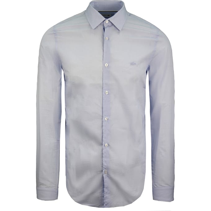 Lacoste Slim Fit Heren Overhemd Lichtblauw