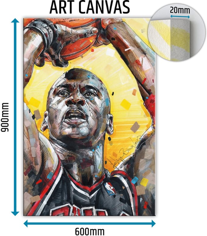 Michael Jordan 03 canvas 60x90 cm
