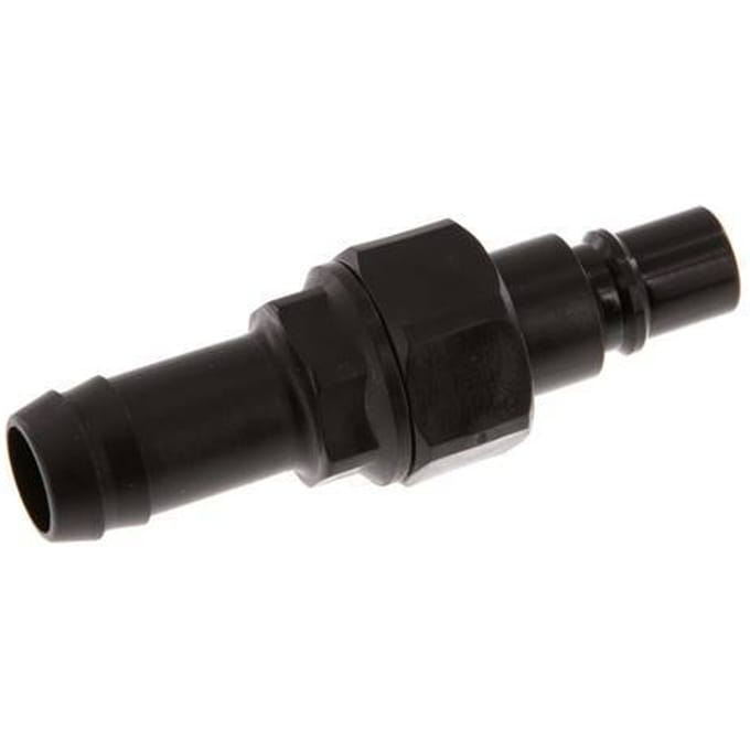 POM DN 7.2 Koppeling Insteeknippel 13 mm Slangpilaar Dubbele afsluiting