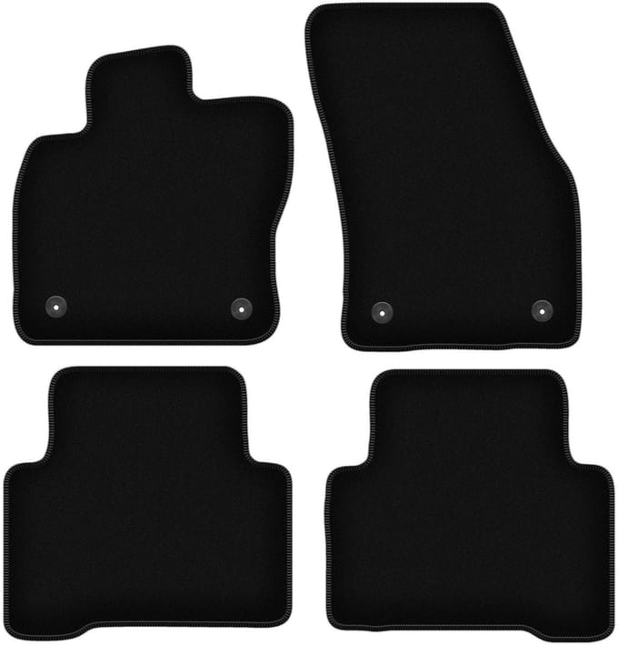 BASIC zwarte veloursmatten voor: Volkswagen Touran II minivan (2016-)