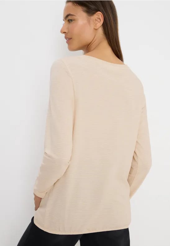 Shirt met ton-sur-ton strepen
