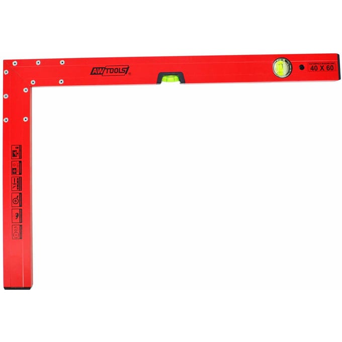 Awtools Serie - Hoekmeter met Waterpas - 50x100cm - Aluminium