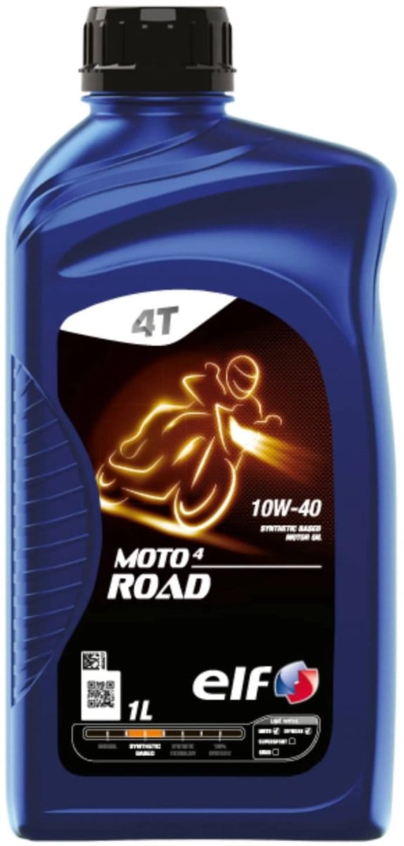 Total Elf Moto 4 Road 10w40 motorfiets olie 1 liter