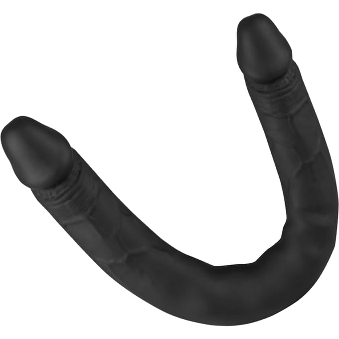 Klassieke siliconen dubbele dildo, 30 cm