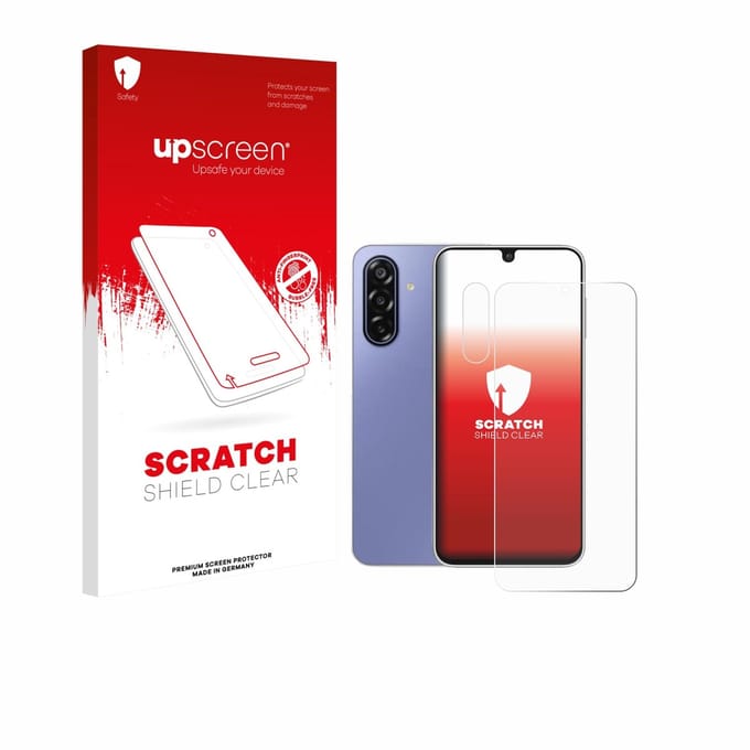 upscreen - Screenprotector voor Samsung Galaxy F17 (Voor+Camera) - Folie Beschermfolie transparant