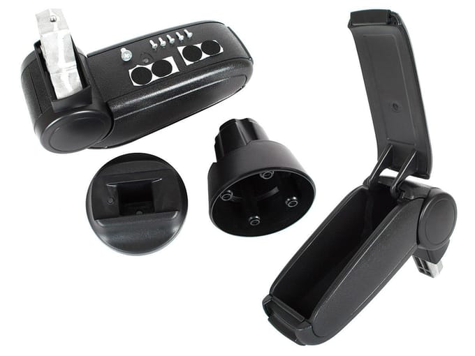 Modecar - Armsteun Zwart Eco-leer - VW UP! Skoda Citigo - Universele Montage