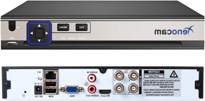 Hybride Videorecorder - DVR Systeem - Beveiliging Thuis - 5-in-1 Compatibiliteit - 4 Kanalen - Zwart