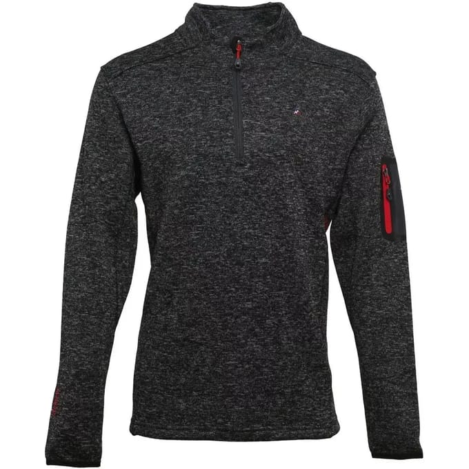 Fleece sweatshirt met halve rits Peak Mountain Cypar
