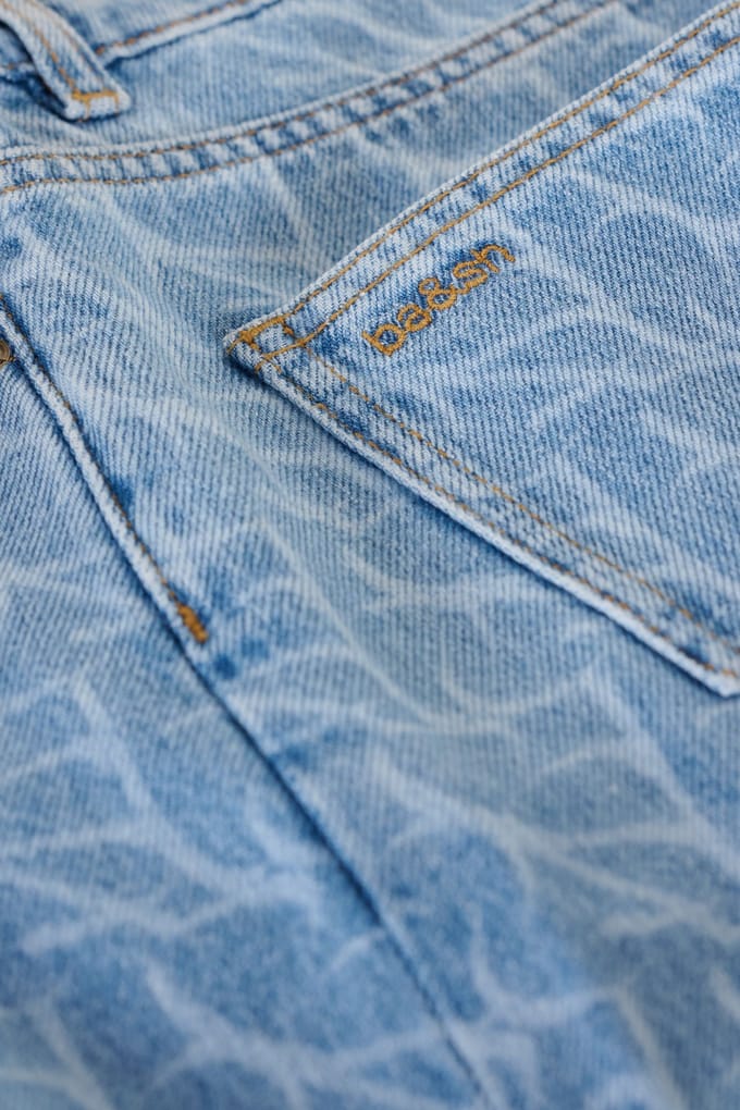 BA&SH Straight Lightusedblue Maat: L | Straight Jeans Outlet | Dames | Blauw