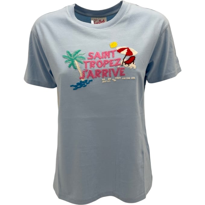 Mc2 Saint Barth T-shirt en Polo Azzurro