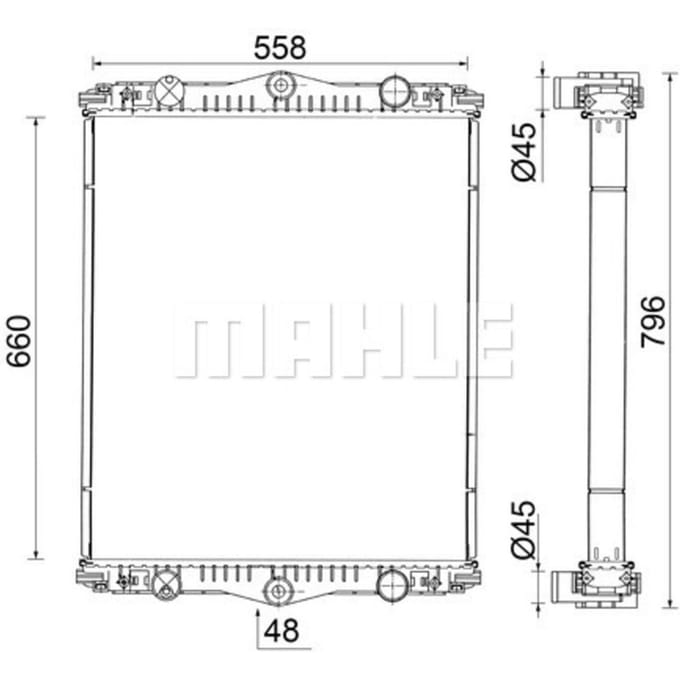 Radiator MAHLE CR 2583 001S