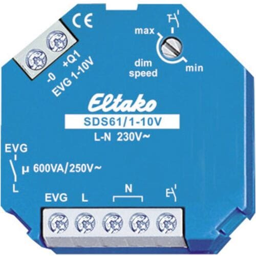Eltako 61100800 DIN-rail dimmer Blauw