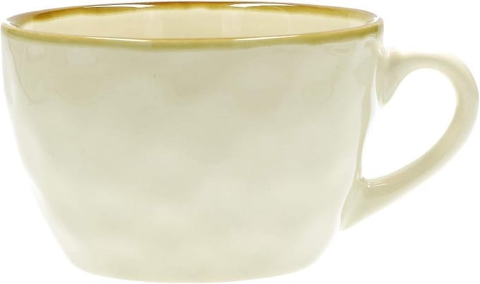 Ontbijt Cup - Koffie Mok - Warme Dranken - Vaatwasserbestendig - 420 ml - Gebroken Wit