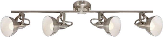 Briloner Leuchten SOFT plafondlamp - 4xE14 40W metal satijn wit schijnwerpers drai-&kantelbaar