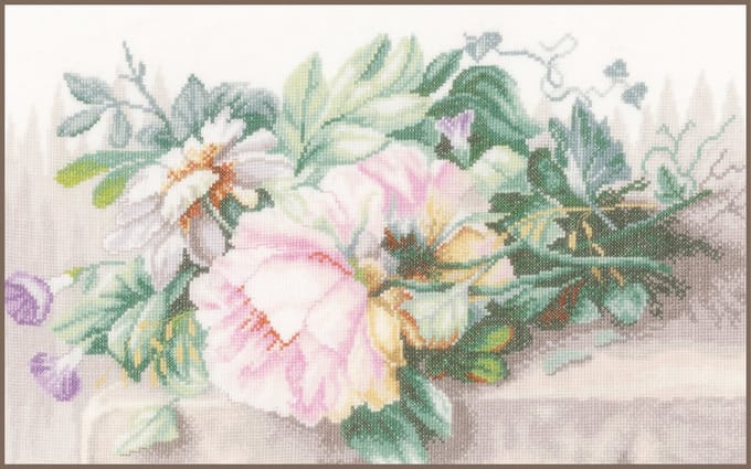 Lanarte - Telpakket kit - Stilleven met bloemen - PN-0147588