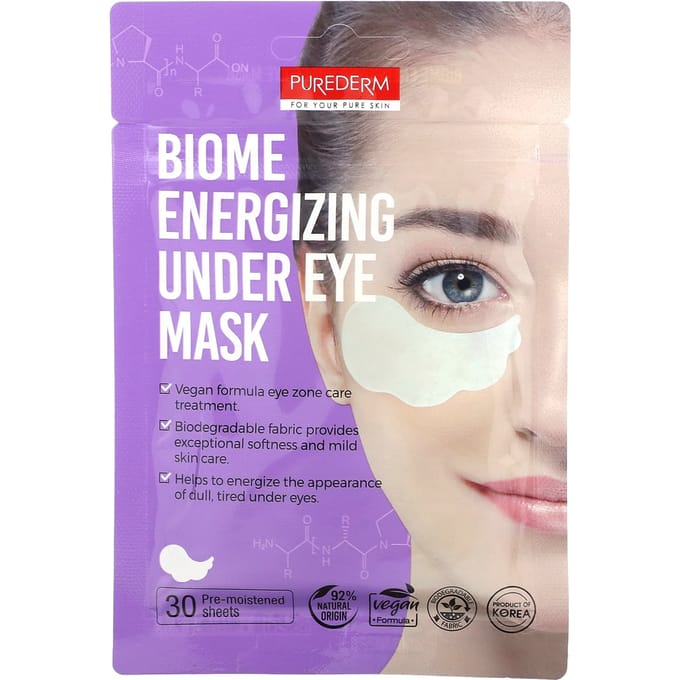 Purederm Masque Contour des Yeux Probiotique Biome Energizing 30 Pièces
