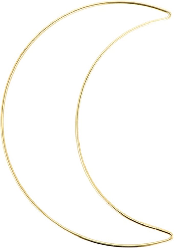Gouden maan 17,5x25 cm in metaal - Artemio