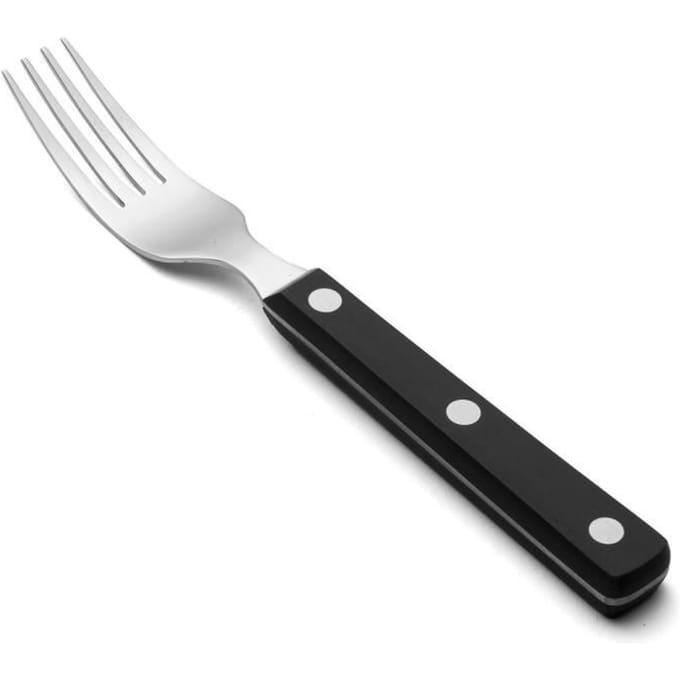 Steakvork - ARCOS - Steak Basic - Roestvrij Staal - Zwart Polyoxymethyleen - 195 mm