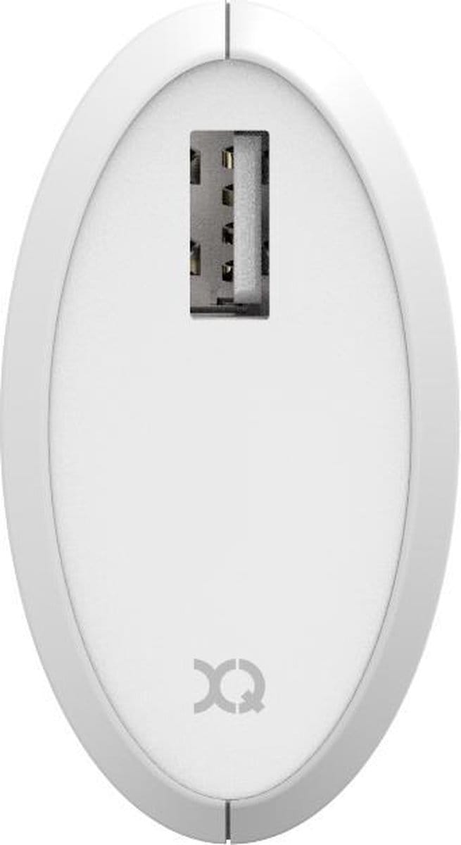 Xqisit oplaadblok adapter enkel usb - Wit