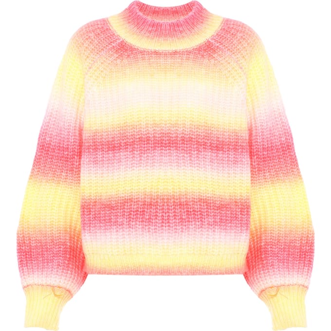 Mymo Jumper Dames ROZE GEEL VEELKLEURIG