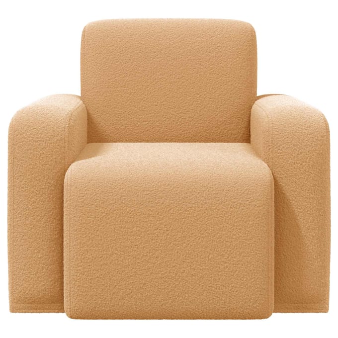 vidaXL - Fauteuil - Beige - Bouclé