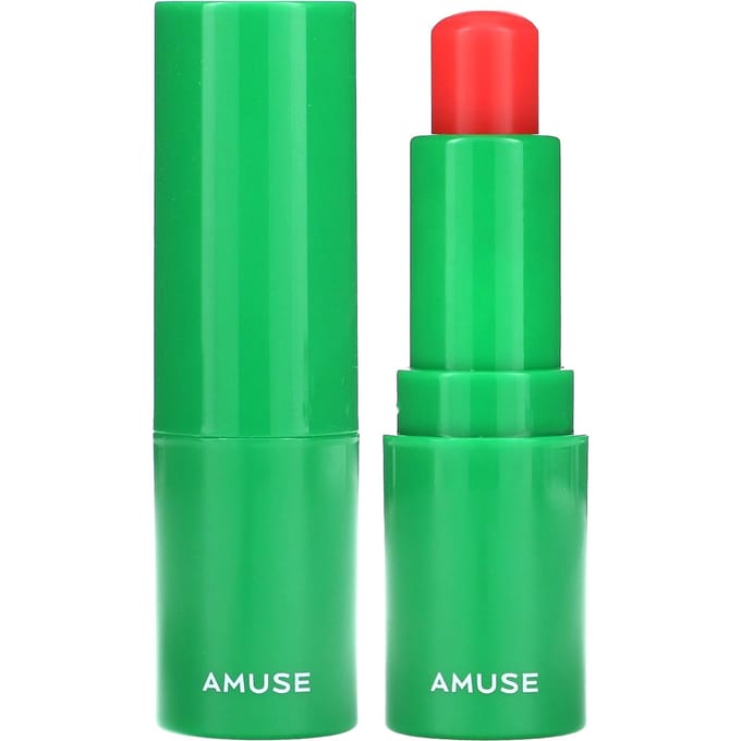 Amuse, Baume à lèvres vert végan, 02 Rose, 0,12 oz (3,5g) green