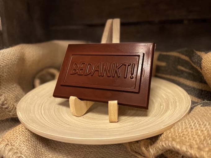 Callebaut - Chocolade tablet Bedankt - Pure smaak - 200g